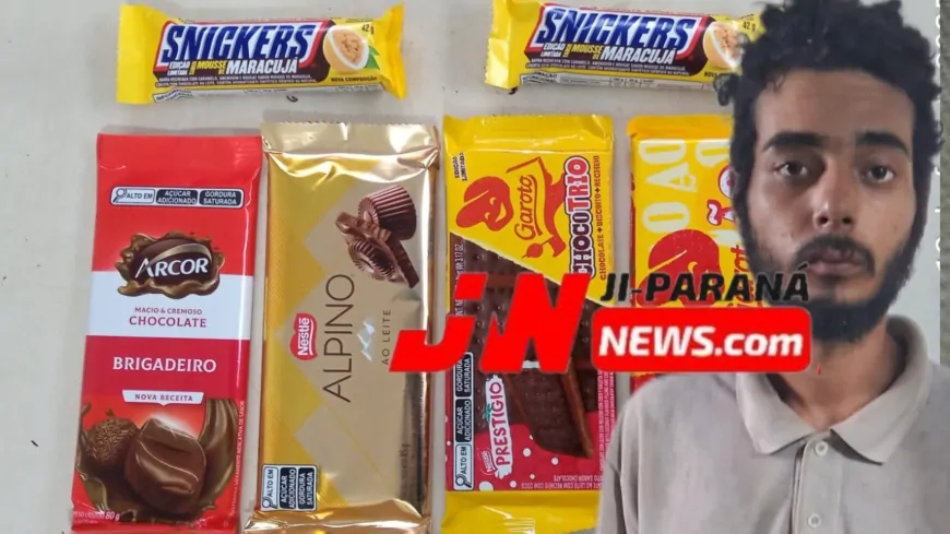Homem é detido após furtar chocolates em supermercado de Ji-Paraná