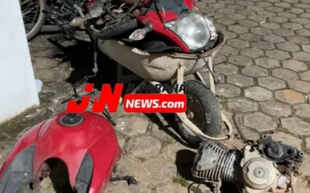 Polícia Recupera Peças de Moto Furtada