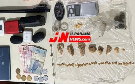 Ação Policial em Ji-Paraná Apreende Drogas e Objetos Suspeitos
