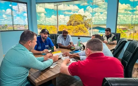 Nim Barroso em reunião com prefeito estabelece prioridades do município de Urupá
