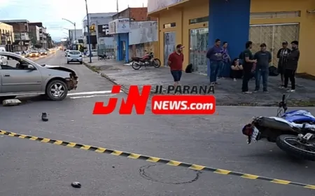 Falta de Habilitação e Imprudência Marcam Acidente em Ji-Paraná