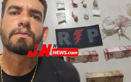 PM apreende drogas e prende suspeito em Ji-Paraná