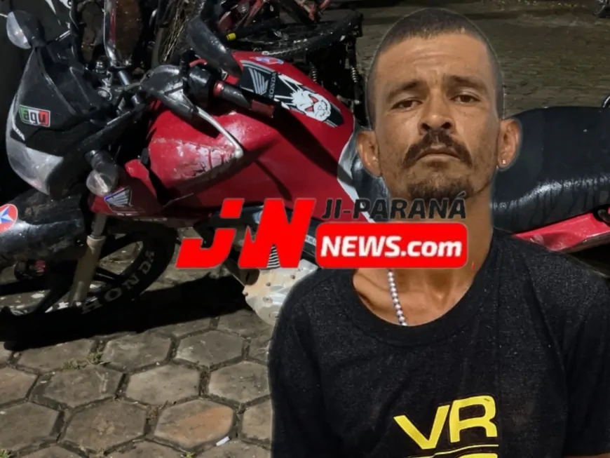 Homem Furta Moto, Sofre Perseguição e é Preso Pela Polícia