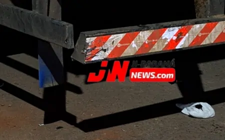 Motociclista colide com caminhão em Ji-Paraná; uso de celular pode ter causado acidente