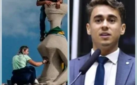 "O Brasil é dominado por canalhas", disse Nikolas Ferreira sobre a condenação de Débora a 14 anos