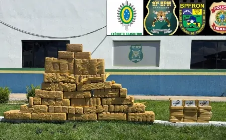 PF, PM/RO e Exército Brasileiro prendem casal com grande quantidade de drogas em ação conjunta em Rondônia