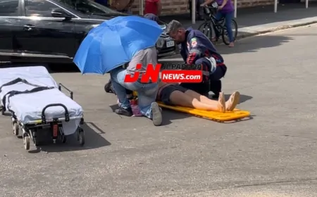 Acidente entre carro e moto deixa duas pessoas feridas na Rua T13 com Rua São Luiz