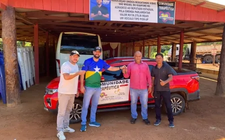 Deputado Nim Barroso entrega veículo para Associação Unidos Resgatando Vidas em São Miguel do Guaporé