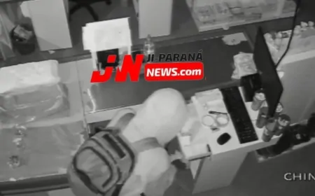 Bandido invade distribuidora no K5 e foge com dinheiro durante a madrugada em Ji-Paraná