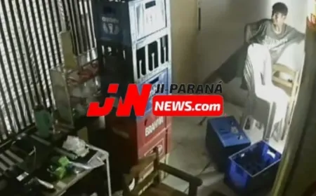 Ladrão invade lanchonete de madrugada no Cafézinho e foge com objetos