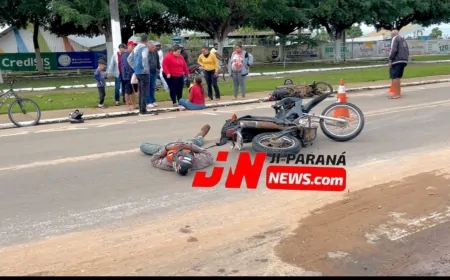 Condutores sem CNH se envolve em acidente com duas Motos 