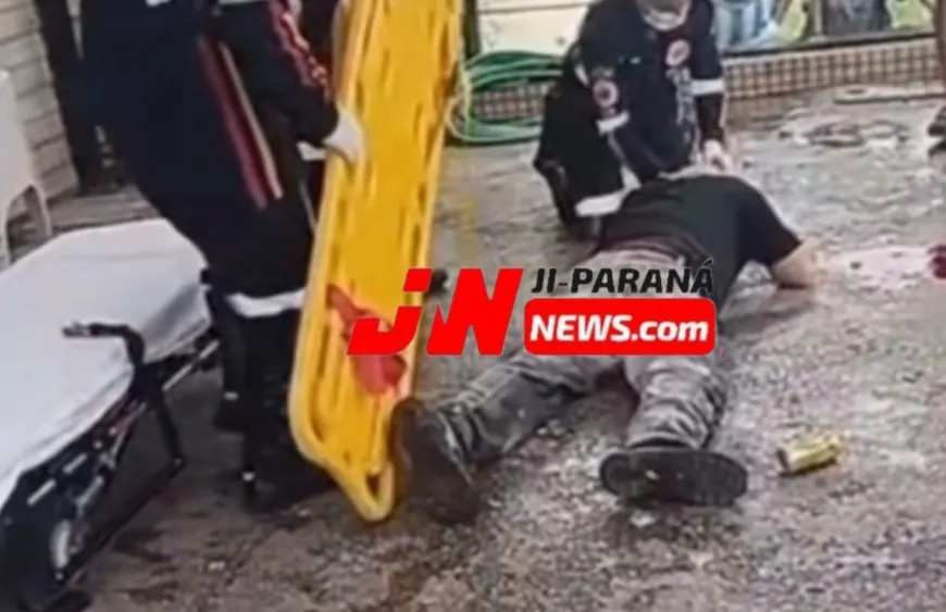 Homem é Ferido com Garrafa Após Confusão em Posto de Combustível