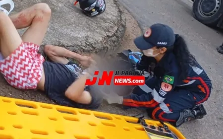 ADOLESCENTE SEM HABILITAÇÃO SE ENVOLVE EM ACIDENTE E DEIXA IRMÃO FERIDO