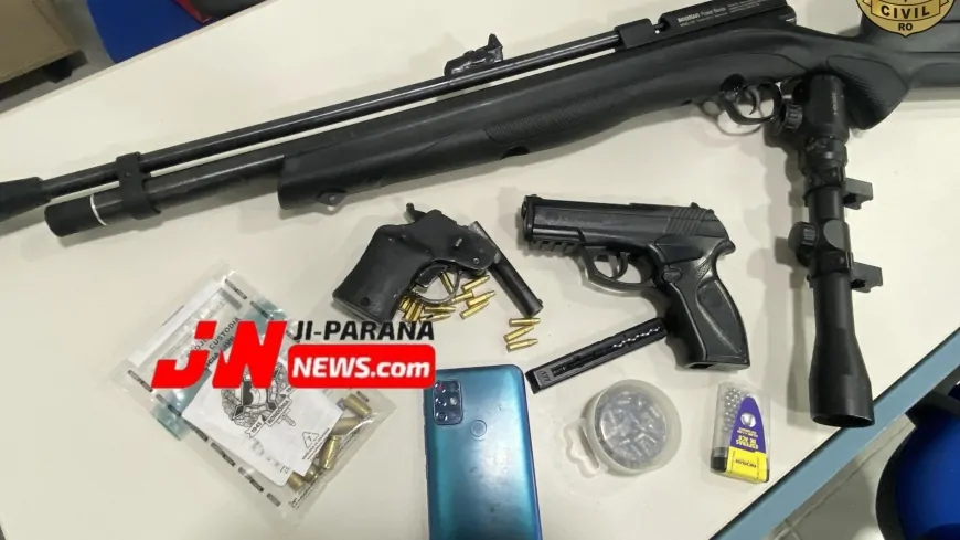 Homem é preso com drogas, dinheiro e simulacro durante ação policial em Ji-Paraná