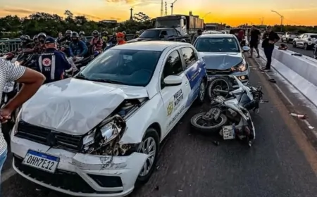 Três Ficam Feridos em Acidentes na Ponte do Rio Machado, em Ji-Paraná