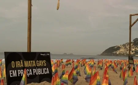 Manifesto em Ipanema Denuncia Perseguição do Irã a Minorias Durante Cúpula dos BRICS