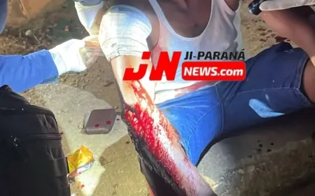 Discussão durante jantar termina em agressão com faca em Ji-Paraná