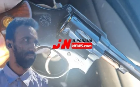 Homem é flagrado armado e acaba preso pela PM em Ji-Paraná