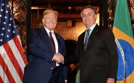 Bolsonaro recebe carta de Trump com crítica ao governo Lula