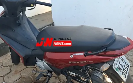 Alarme dispara e ladrão abandona motoneta furtada em rua de Ji-Paraná