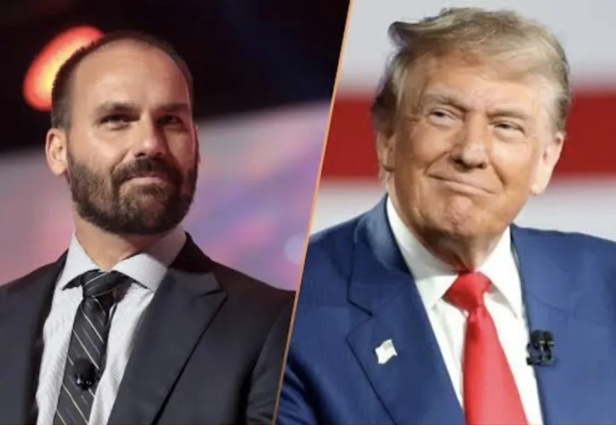 Eduardo Bolsonaro diz que a redução das tarifas impostas por Trump só será negociada mediante Anistia total e irrestrita aos presos do 8 de Janeiro