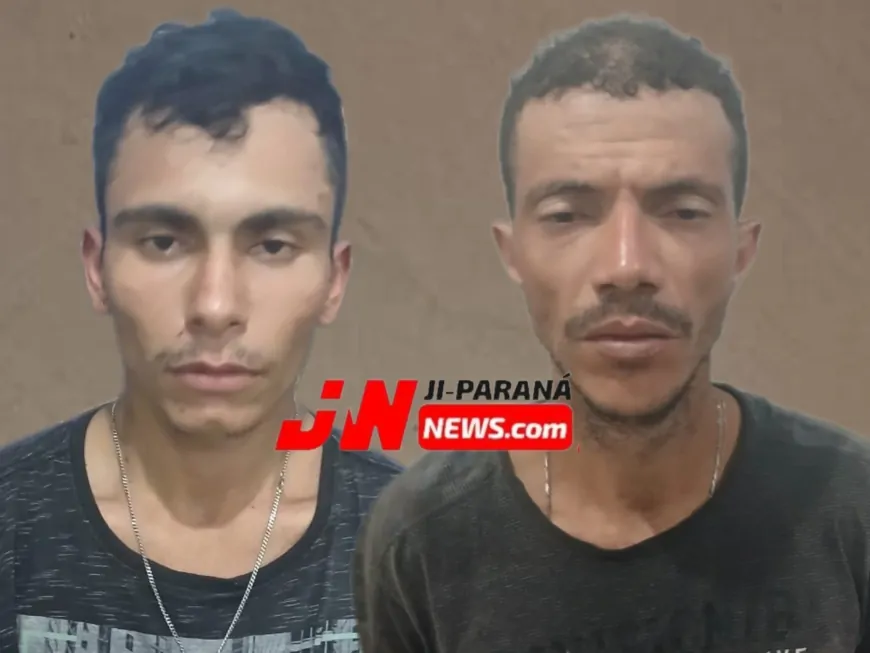 Facão na mão, moto roubada e fuga frustrada: dois suspeitos são pegos pela própria vítima em Ji-Paraná