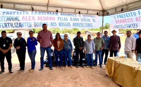 Emenda do deputado Alex Redano garante entrega de 5 toneladas de fertilizantes em Costa Marques