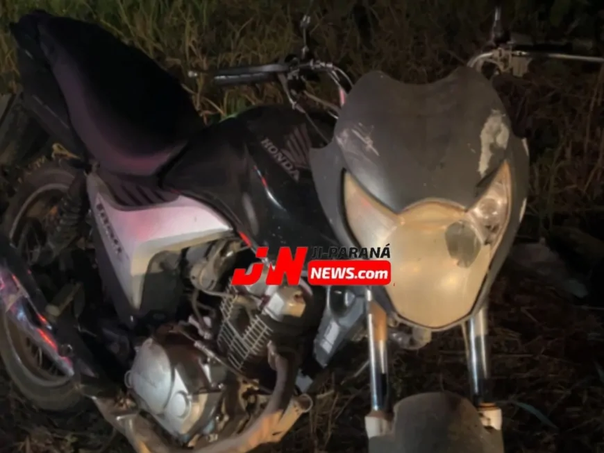 Cachorro atravessa pista e motociclista sofre acidente na estrada do aeroporto