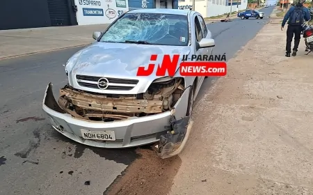 SAMU socorre vítima após grave colisão na T-25 com Avenida Brasil