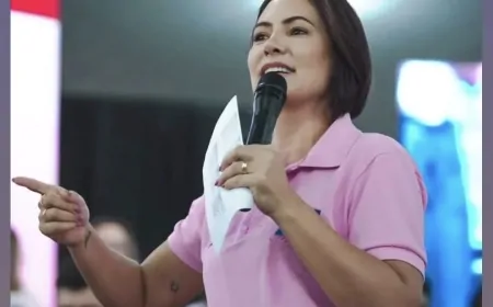 PL traz Michelle Bolsonaro a Ji-Paraná, e ex-primeira-dama confirma Bruno Scheid como pré-candidato ao Senado