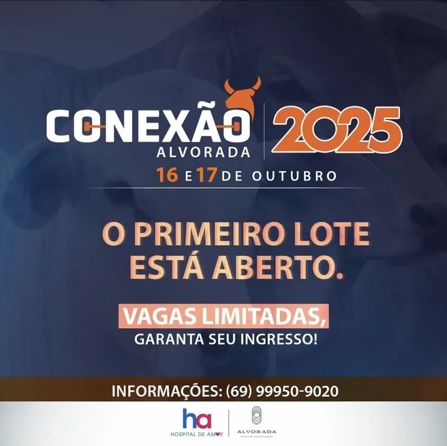 2° Conexão Alvorada acontece em Ji-Paraná nos dias 16 e 17 de outubro com foco na modernização da pecuária