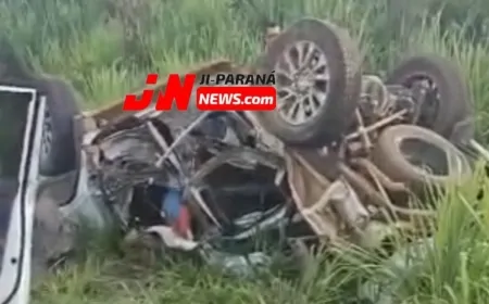 Família de Ji-Paraná se envolve em grave acidente na BR-364