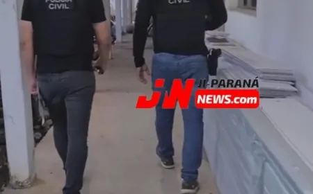 Polícia Civil cumpre mandado de busca em casa de segurança suspeito de homicídio em Ji-Paraná