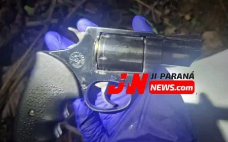 Revólver e carro abandonado são peças-chave em duplo homicídio que chocou Ji-Paraná