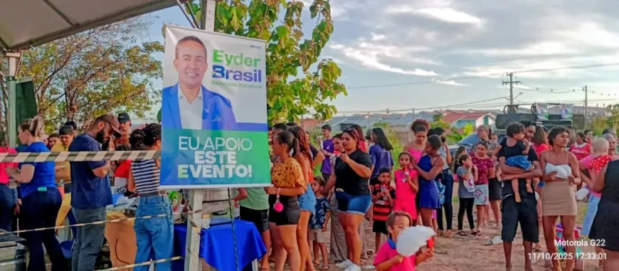 Eyder Brasil promove evento alusivo ao dia das crianças, no Bosque dos Ipês