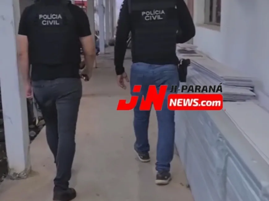 Polícia Civil cumpre mandado de busca em casa de segurança suspeito de homicídio em Ji-Paraná