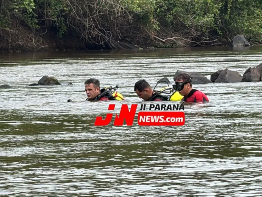 Bombeiros localizam corpo de adolescente que se afogou no Rio Machado
