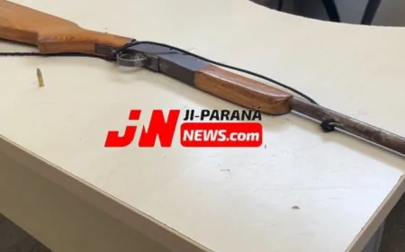 Descumpriu medida protetiva e tentou intimidar ex-companheira PM apreende espingarda calibre .22