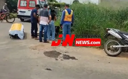 Colisão entre motocicletas mobiliza equipe do SAMU em Ji-Paraná