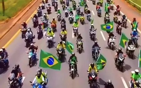 Motociclistas do Brasil Rumam a Brasília em Motociata pela Liberdade de Bolsonaro: Vigília Ganha Força Após Prisão Preventiva