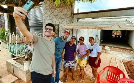 Deputado Nim Barroso e vereador Wallisson Amaro visitam moradores do Bairro São Francisco e anunciam novidade para a comunidade