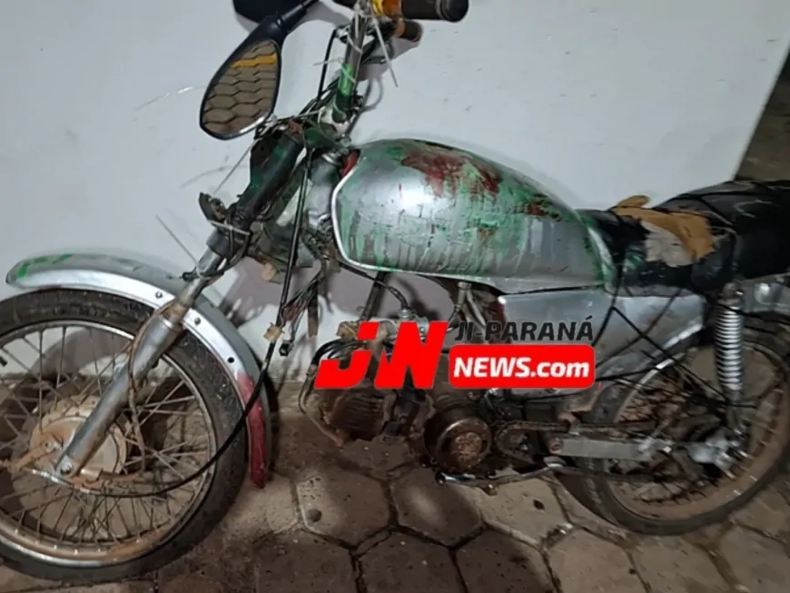 Polícia encontra moto com placa adulterada em Ji-Paraná