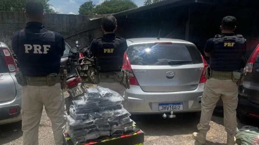 PRF em Rondônia apreende 32 kg de droga em Presidente Médici