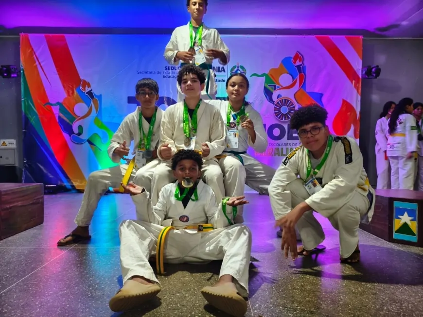 Equipe de Taekwondo de Ji-Paraná brilha no JOER Infantil