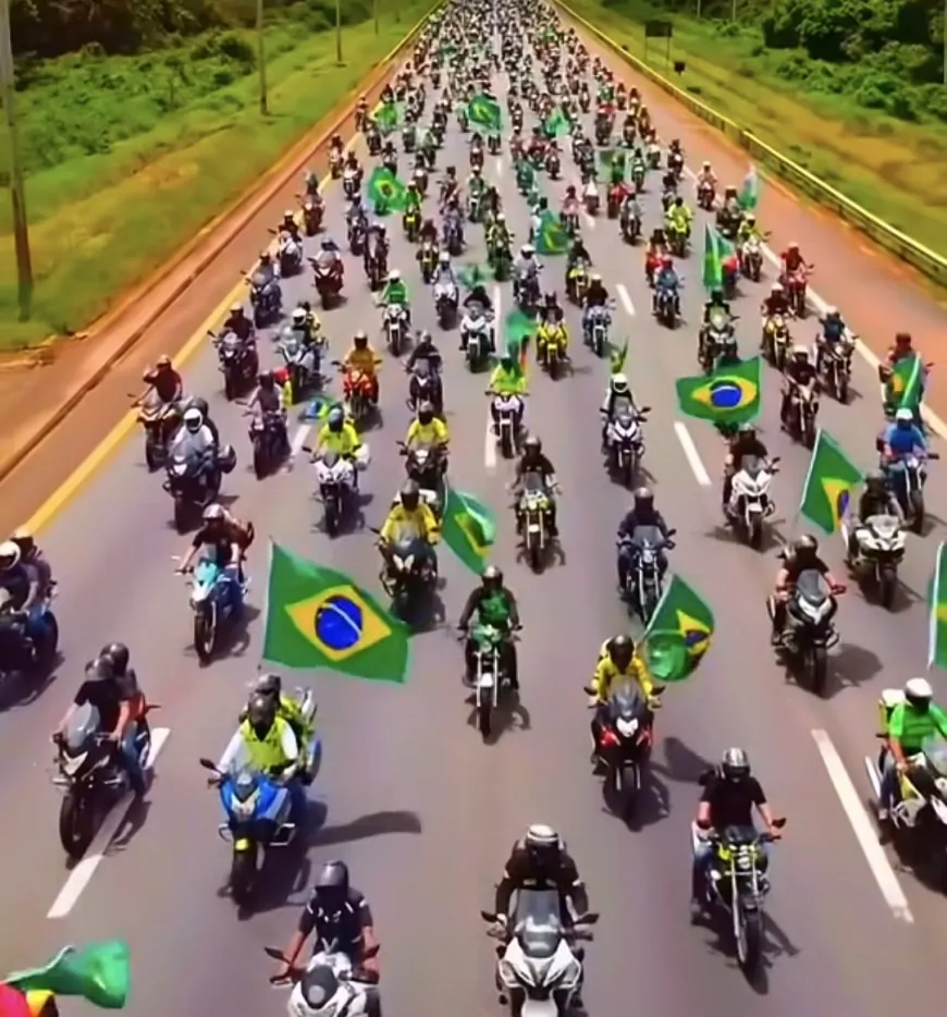 Motociclistas do Brasil Rumam a Brasília em Motociata pela Liberdade de Bolsonaro: Vigília Ganha Força Após Prisão Preventiva