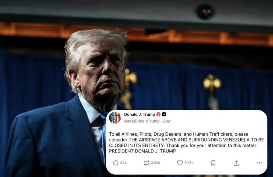 Urgente- Trump fecha espaço aéreo da Venezuela: "Considerem fechado em sua totalidade", avisa presidente em golpe decisivo contra o narcoterrorismo de Maduro