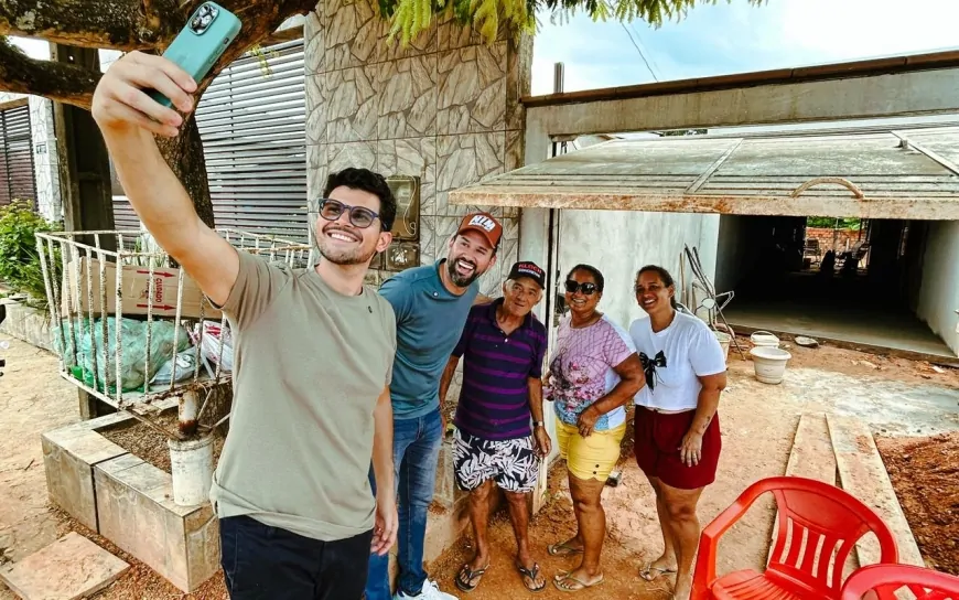 Deputado Nim Barroso e vereador Wallisson Amaro visitam moradores do Bairro São Francisco e anunciam novidade para a comunidade