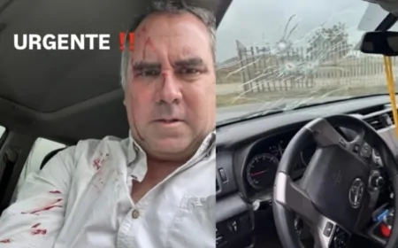 PERU - Carro de candidato a presidência da Direita é metralhado