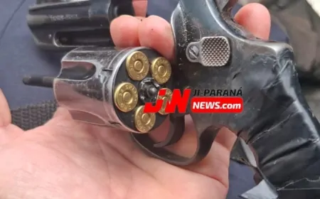 Polícia apreende revólver e munições durante cerimônia fúnebre em Ji-Paraná