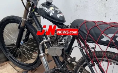 Polícia apreende bicicleta motorizada escondida em matagal no bairro Riachuelo